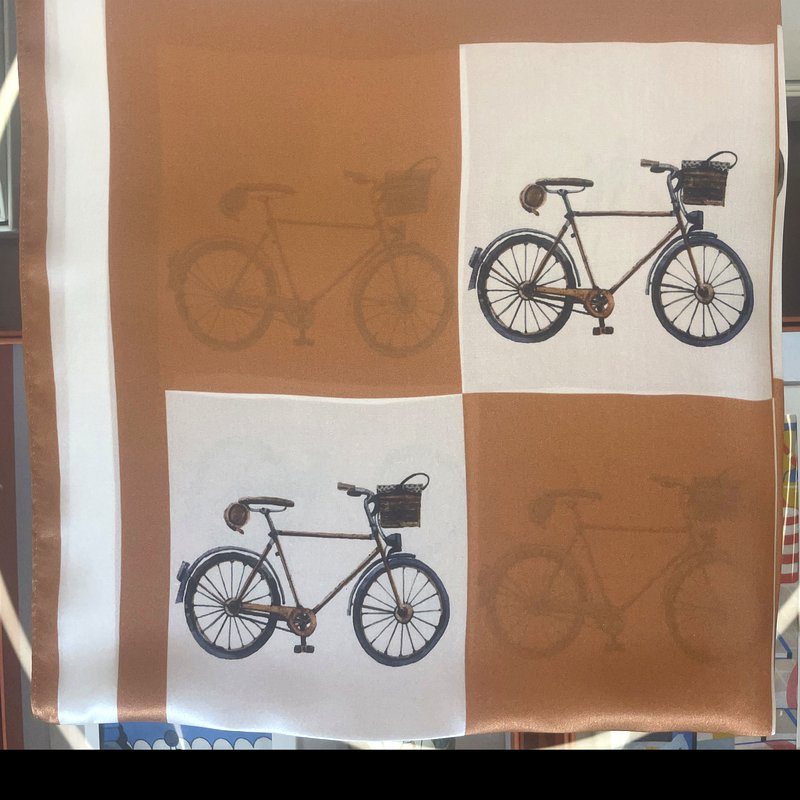 Vintage Bicycle Silk Scarf