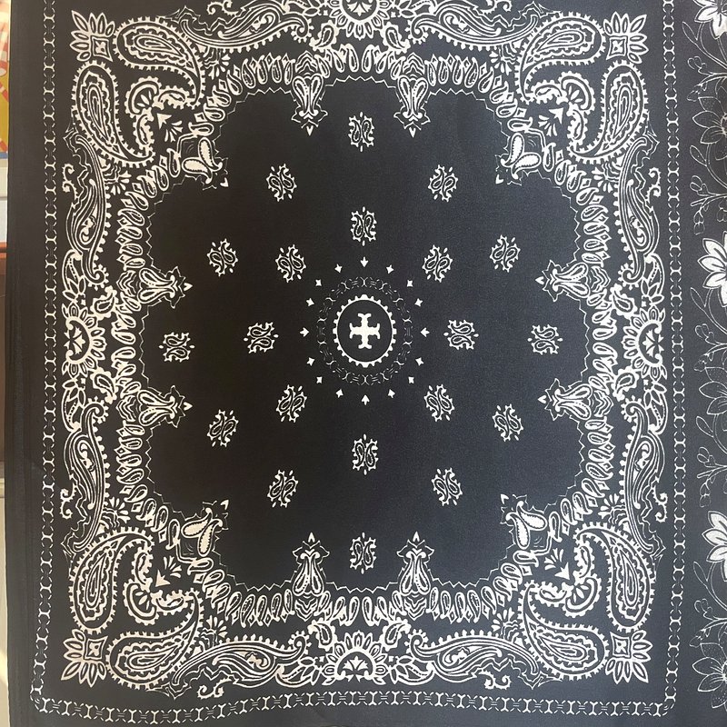 Paisley Noir Silk Scarf