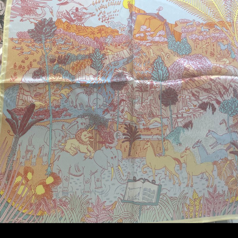 Tropical Wildlife Silk Scarf