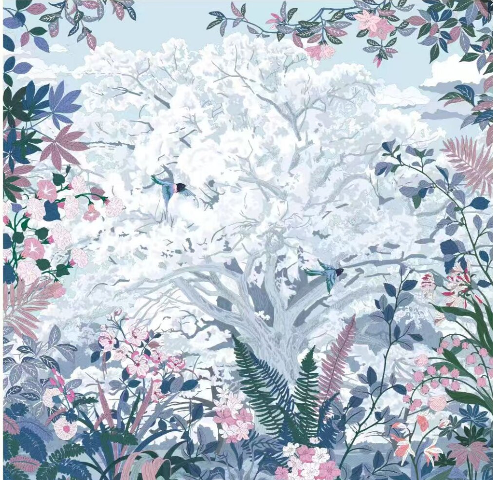 110cm Silk Scarf