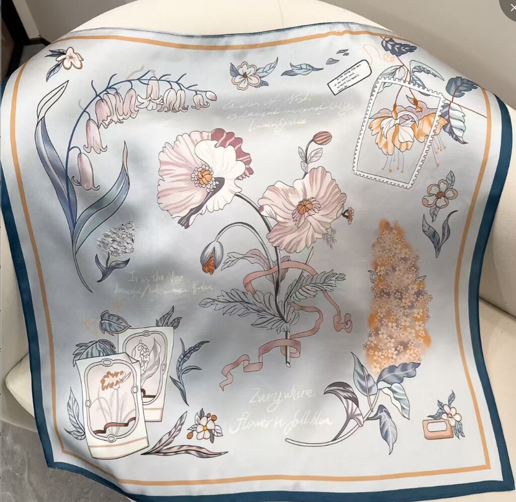 70cm Silk Scarf